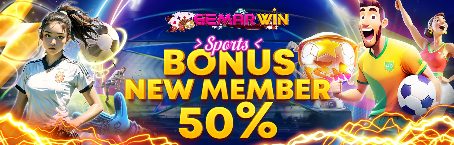 BONUS NEW MEMBER SPORTS 50%