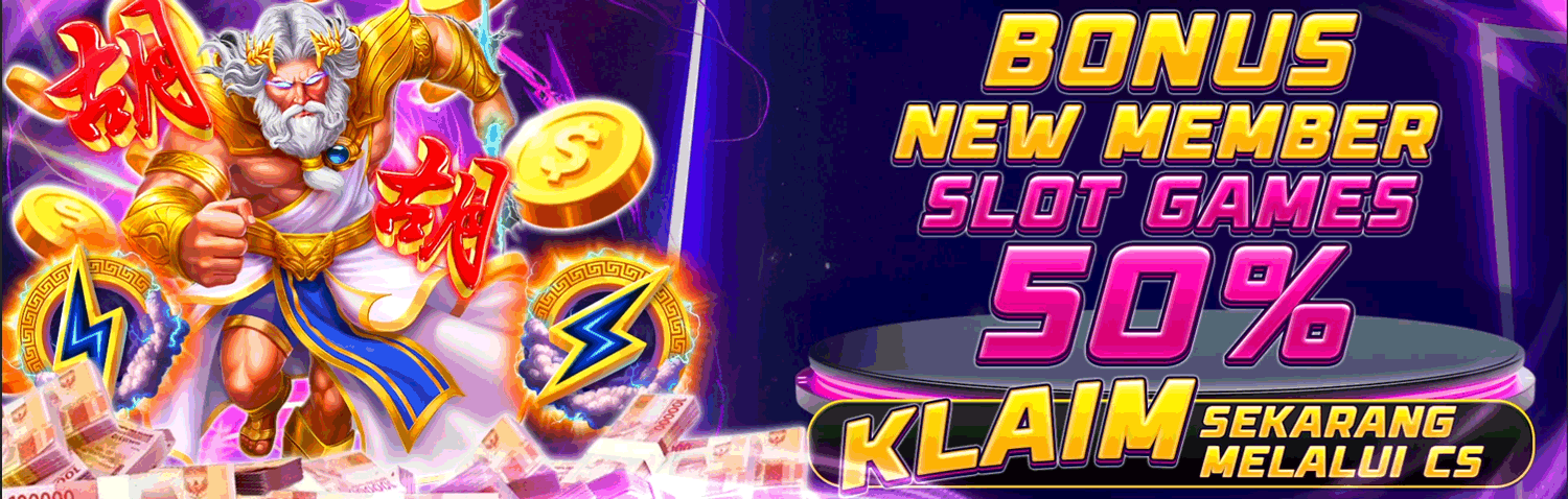 BONUS NEW MEMBER SLOTS 50%